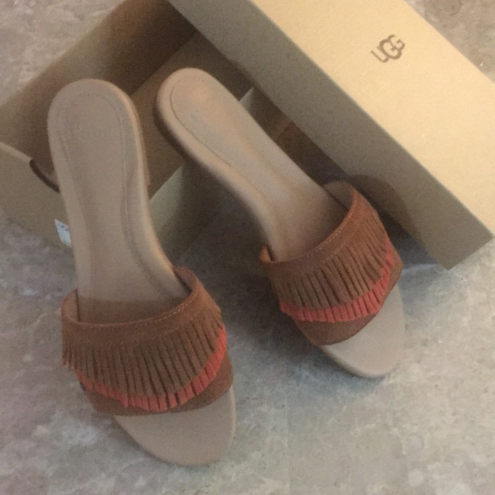Ugg Fringe Thong Sandals